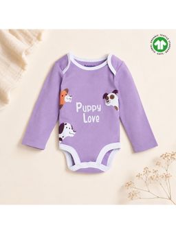 Bontots - Puppy Love Organic Cotton Long Sleeve Bodysuit