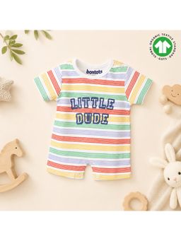 Bontots - Organic Cotton Baby Little Dude Soft & Rash-Free Bodysuit