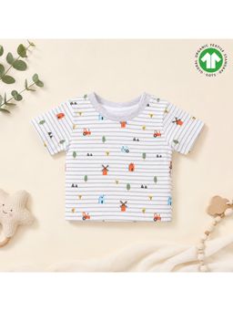Bontots - Organic Cotton Little Farm Explorer Soft & Rash-Free Baby T-Shirt