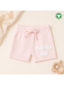 Bontots - Organic Cotton Play All Day Soft & Breathable Light Pink Baby Shorts