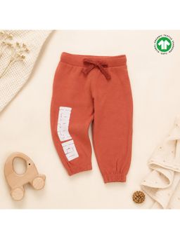 Bontots - Organic Cotton Hustle Kid Soft & Stretchy Rust Orange Baby Jogger