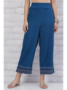Rangriti - Blue Solid Palazzos