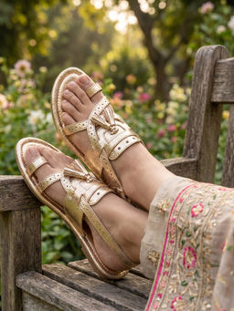 SKO - Gold Kalamata Gladiators Style Kolhapuris