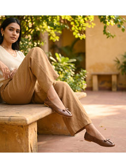 SKO - Suzy Dark Tan Ballerinas