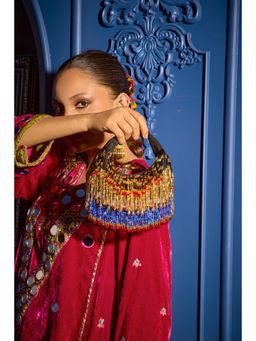 FOREVER NOOR - Faiza Boat Handbag - Blue