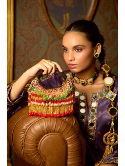 FOREVER NOOR - Faiza Boat Handbag - Red