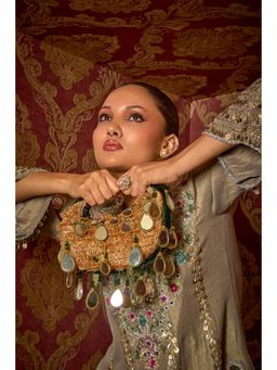 FOREVER NOOR - Seher Boat Handbag - Green