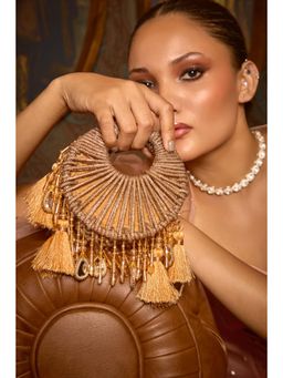 FOREVER NOOR - The Kala Mini Bag With Detachable Strap - Gold