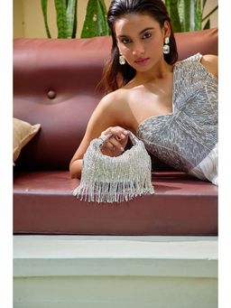 FOREVER NOOR - The Afterglow Handbag - Silver