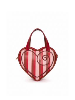 Tann Trim - Stripe Chain Heart Handbag