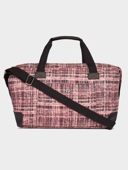 Zouk - Cashmere Noir (Pink) Collapsible Duffle Bag With Detachable Strap