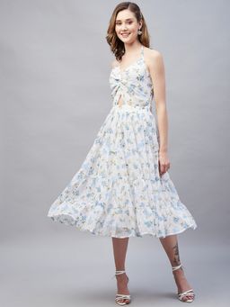 Marie Claire - Women Casual Off White Color Midi Floral Dress