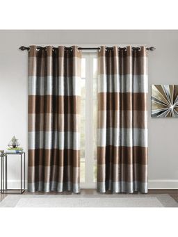 Deco Window - Door Curtain Silk Route Fossil 9 Feet