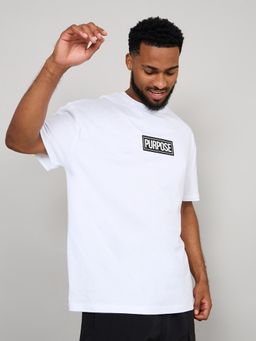 Styli - Oversized Purpose Print Detail T-Shirt