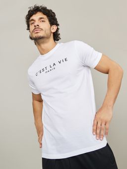 Styli - C'est La Vie Slogan Regular Fit T-Shirt