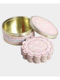 Mi Arcus - Baby Monthly Growth 0-12 Months Milestone Cards Pink Color