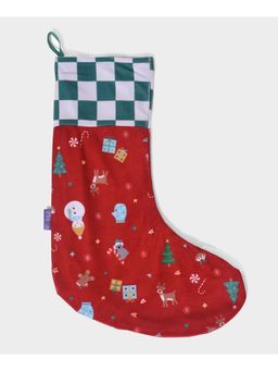 Mi Arcus - Merry Christmas Santa Claus Plush Sock– X MAS Tree Gift for Kids Red, 45 cm