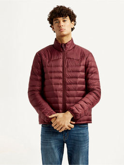 Levi's - Mens Solid Maroon Puffer Jacket
