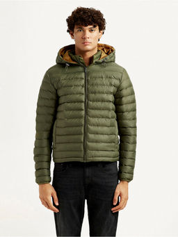Levi's - Mens Solid Olive Puffer Jacket