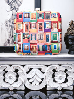 NR by Nidhi Rathi - Printed Multicolor Clutch
