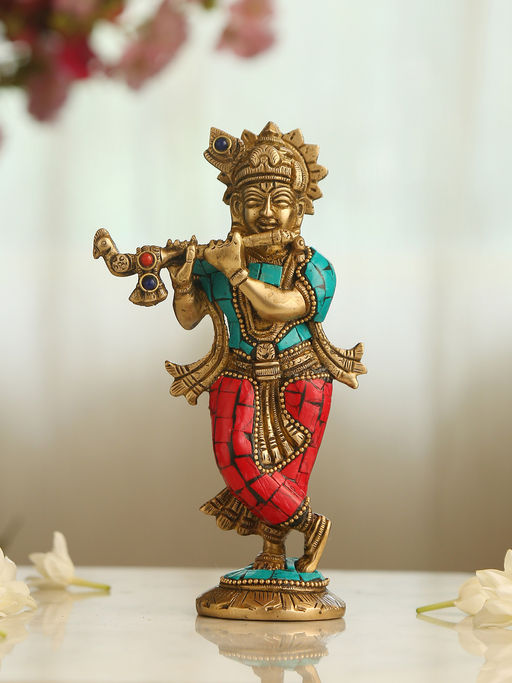 Revive Home Krishna With Stone Work