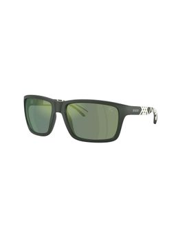 Burberry - Men UV Protected Green Lens Rectangle Sunglass - 0BE448342326R60 (60)