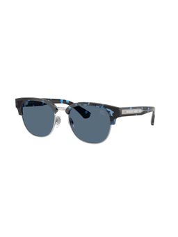 Burberry - Men UV Protected Blue Lens Round Sunglass - 0BE448542248052 (52)