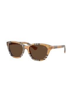 Burberry - Women UV Protected Light Brown Lens Rectangle Sunglass - 0BE448641637354 (54)