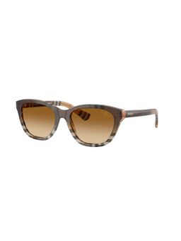 Burberry - Women Gradient Light Brown Lens Rectangle Sunglass - 0BE448642021354 (54)