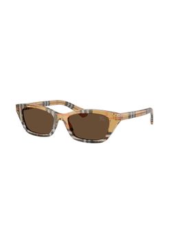 Burberry - Women UV Protected Light Brown Lens Rectangle Sunglass - 0BE448841637352 (52)