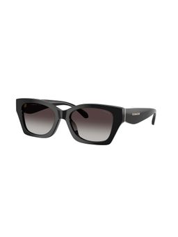 Coach - Women UV Protected Black Rectangle Sunglass - 0HC8451U50028G54 (54)