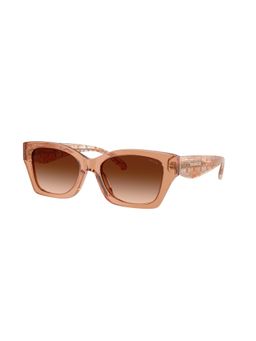 Coach - Women UV Protected Light Brown Rectangle Sunglass - 0HC8451U59377454 (54)