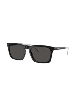 Coach - Men UV Protected Black Square Sunglass - 0HC845550028756 (56)
