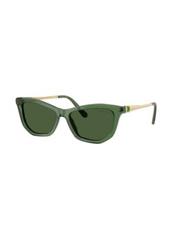 SWAROVSKI - Women UV Protected Black Cat Eye Sunglass - 0SK605710857156 (56)