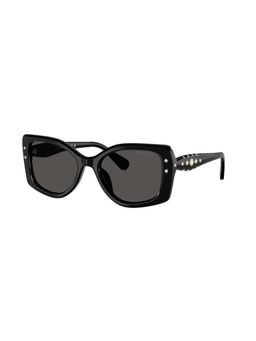 SWAROVSKI - Women UV Protected Black Pillow Sunglass - 0SK6058U10018754 (54)
