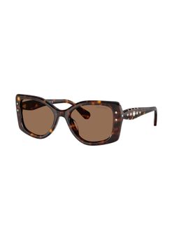 SWAROVSKI - Women UV Protected Havana Pillow Sunglass - 0SK6058U10027354 (54)