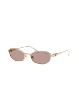 SWAROVSKI - Women UV Protected Gold Pillow Sunglass - 0SK704240137N55 (55)