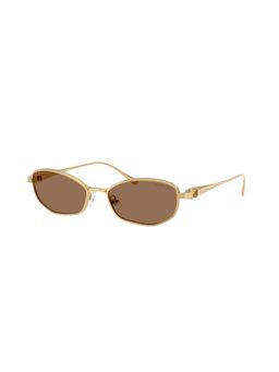 SWAROVSKI - Women UV Protected Gold Pillow Sunglass - 0SK704240377355 (55)