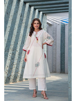 Autumnlane - Embroidery Cotton Kurta with Pant