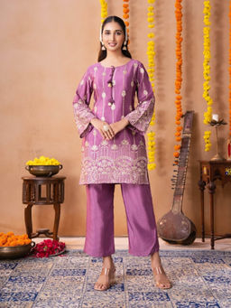 Autumnlane - Keya Lily Work Kurta With Pant