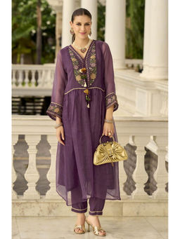 Autumnlane - Prema Fern Embroidery Kurta With Inner & Pant