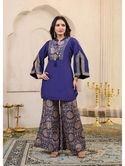 Autumnlane - Blue Embroidery Premium Co-Ord Set