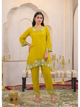 Autumnlane - Yellow Embroidery Co-Ord Set