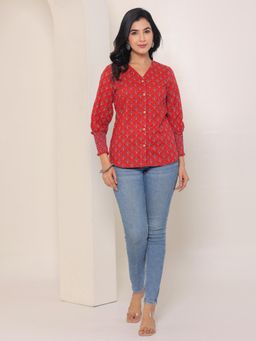 GULAB CHAND TRENDS - Hand Block Printed Shirt