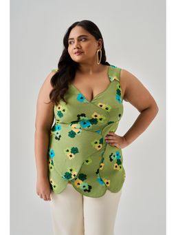 Neeti and Mudita - Printed Petal Top