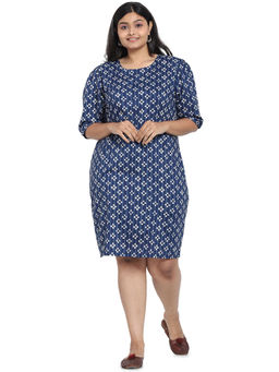 Bewakoof - Blue Graphic Dress
