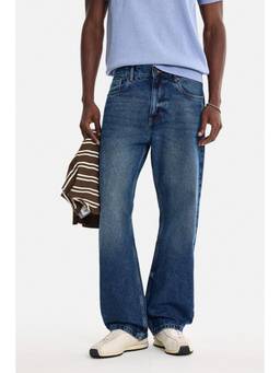 Snitch - Men Indigo Textured Cotton Straight Fit jeans