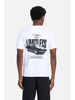 Snitch - Men White Graphic Cotton Regular Fit T-shirt