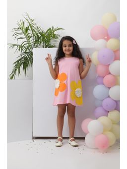 Kiyo Miyo - Pink Floral Pom Dress