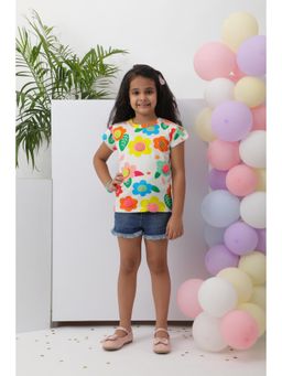 Kiyo Miyo - Floral Pom Top